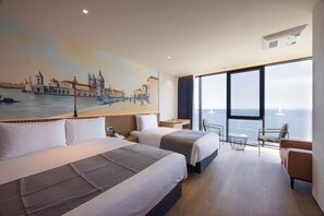 Signature Twin - Panoramic Ocean View | In-room safe, desk, laptop workspace, blackout curtains