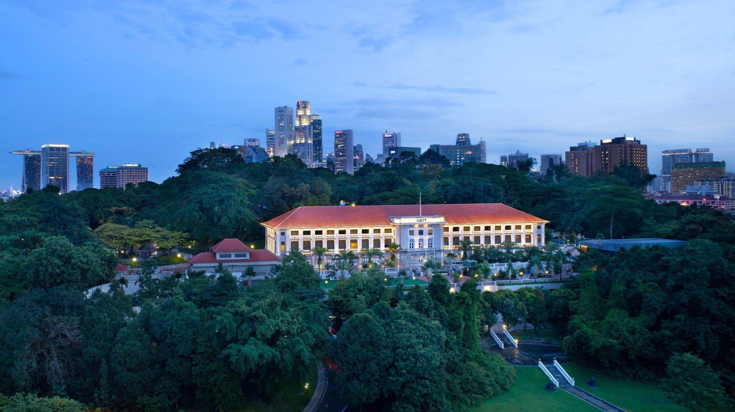 Front of property – evening/night