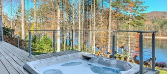 Summer Camp | Luxury Lake Glenville Home with Hot Tub, Dock & Guest House