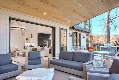 Summer Camp | Lake Glenville Lakefront Rental with Private Dock, Hot Tub & Guest House
