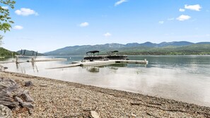 På stranden og strandhåndklær