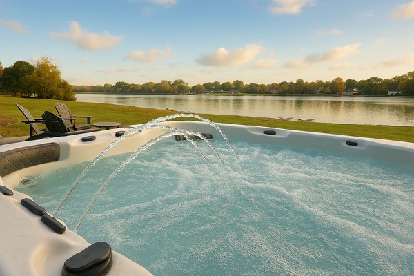 Tina de hidromasaje al aire libre