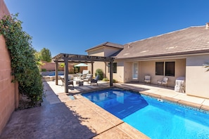 A heated pool