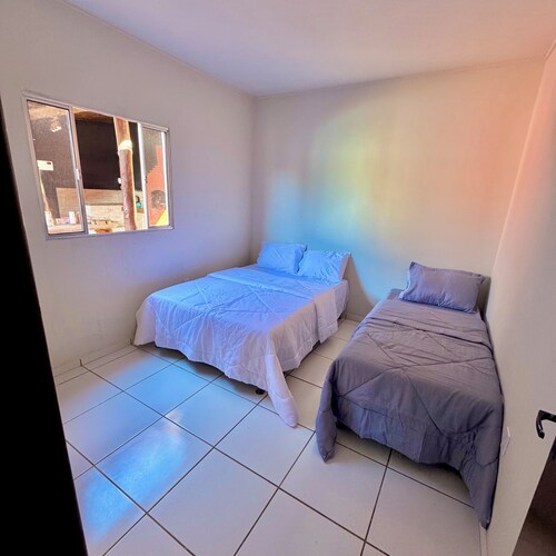 Casa com piscina espaçosa 