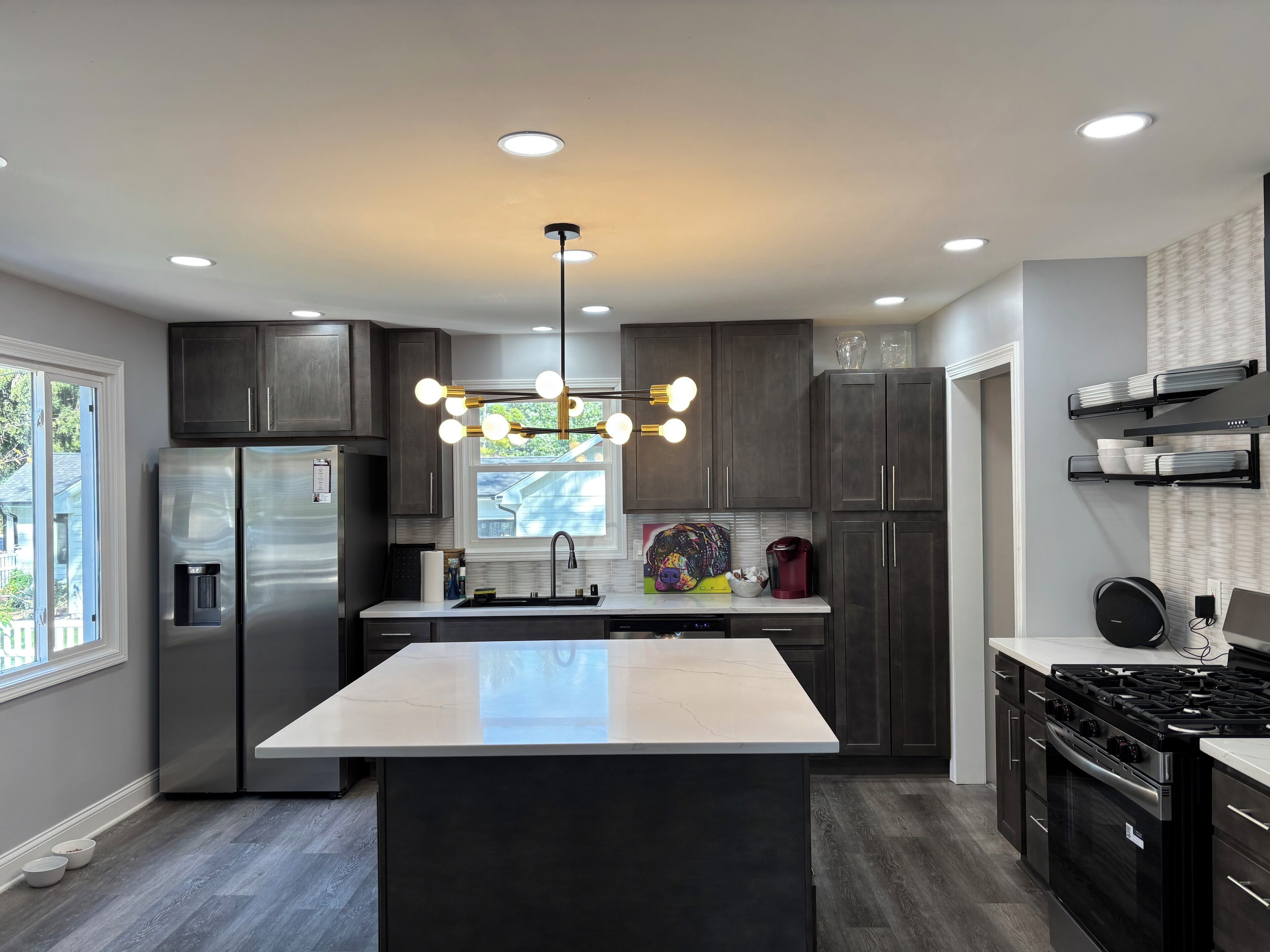 Microwave, oven, stovetop, dishwasher