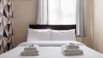 2 bedrooms, iron/ironing board, travel crib, WiFi