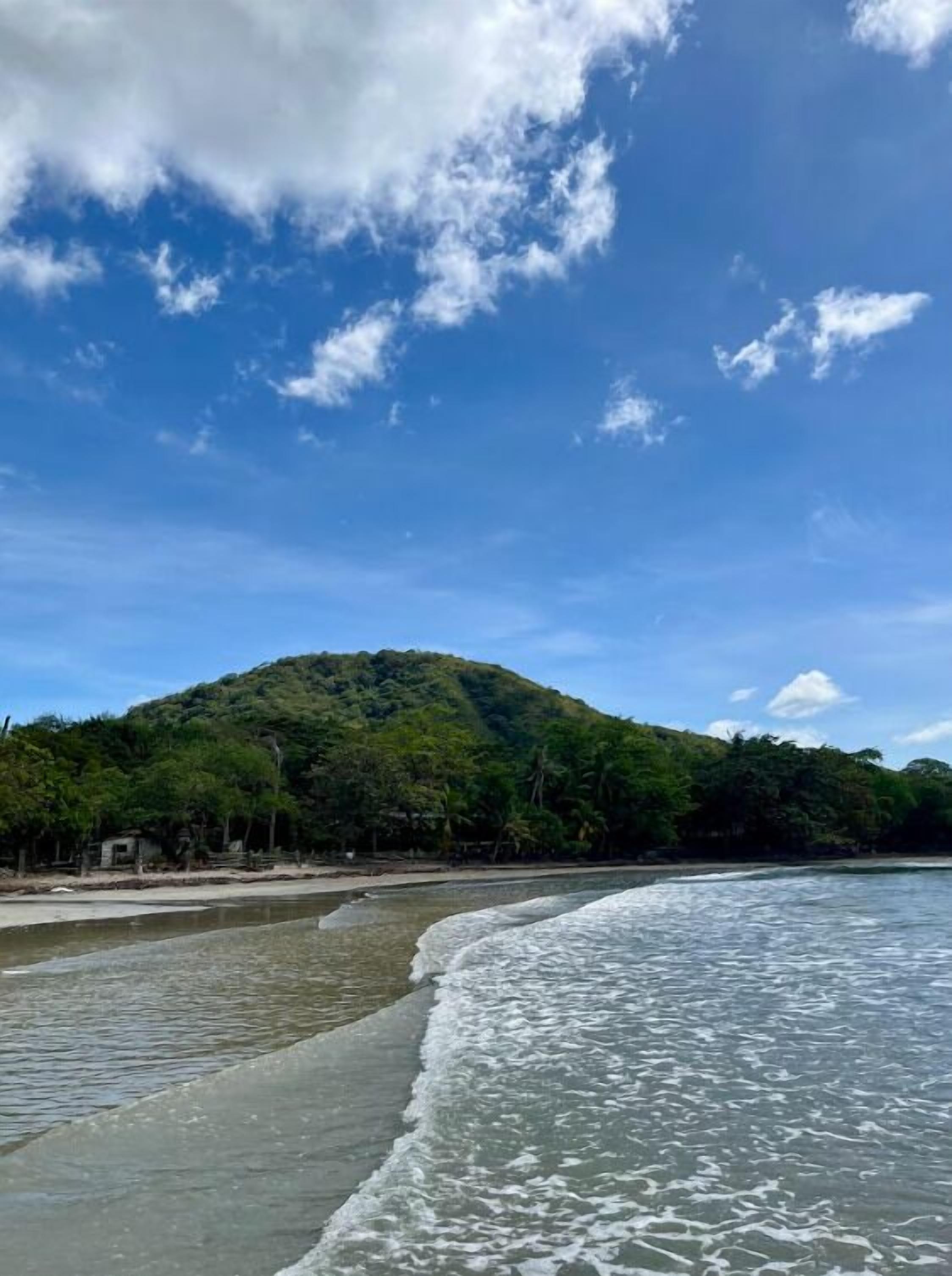 On the beach, beach shuttle