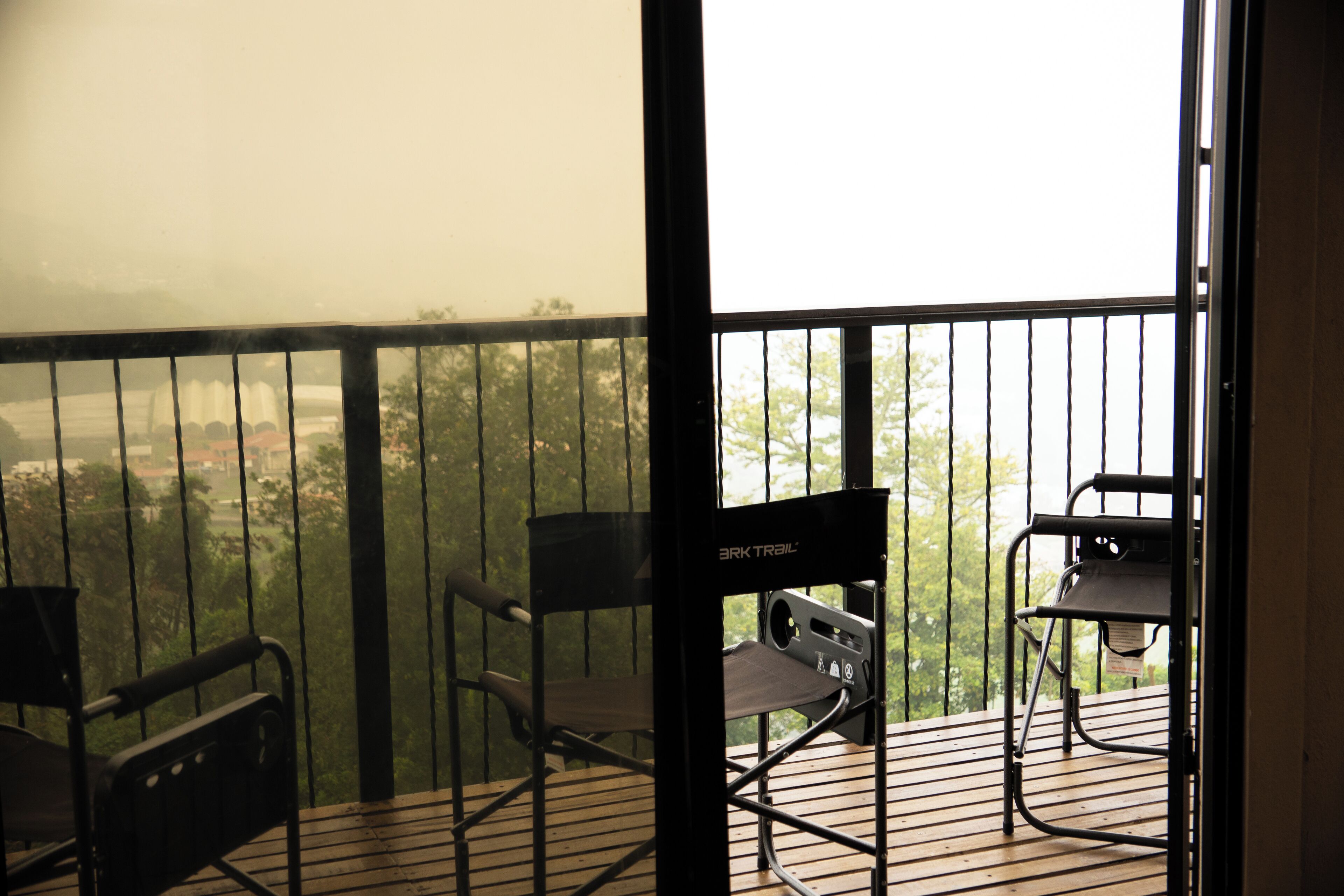 Kabin Panorama, 1 Tempat Tidur King dengan tempat tidur Sofa, pemandangan gunung | Teras/patio