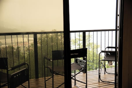 Panoramic Cabin, 1 King Bed with Sofa bed, Mountain View | Terrace/patio