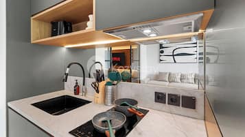 Apartment, 1 Bedroom, Resort View | Private kitchen | Full-size fridge, microwave, stovetop, toaster