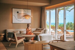 Villa Luxury, 2 camere da letto, piscina privata, vista oceano | Una cassaforte in camera, Wi-Fi gratuito