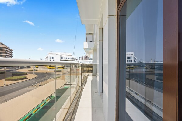 Deluxe appartement, balkon, uitzicht op stad | Balkon