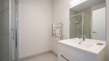 Shower, hair dryer