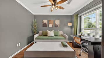 6 bedrooms, iron/ironing board, travel crib, WiFi