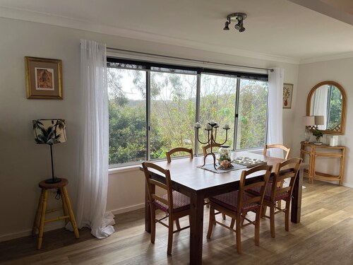 A sanctuary between the lake and ocean. Colourful and quirky home