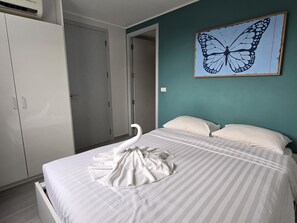 公寓, 露台 | 房內夾萬、遮光窗簾/窗簾、熨斗/熨衫板、免費 Wi-Fi