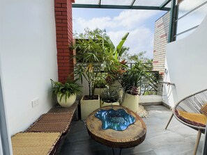 Terrace/patio - Home. Homestay (Hanoi)