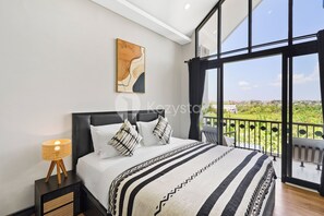 Villa, 3 Bedrooms, Pool View | Desk, laptop workspace, iron/ironing board, free WiFi - Manisha Villa by Kozystay - Seminyak (Denpasar)