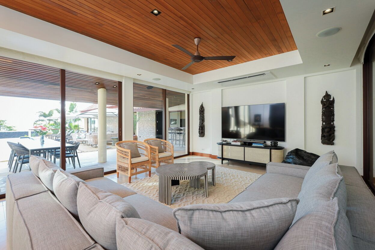 Superior-Villa, 5 Schlafzimmer, Meerblick | Wohnbereich