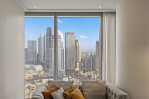 Byutsikt fra overnattingsstedet