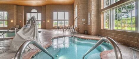 Indoor pool, a heated pool