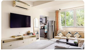 Double Room, Garden View | In-room safe, desk, laptop workspace, blackout curtains