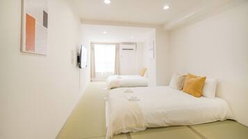 Blackout curtains, iron/ironing board, free WiFi