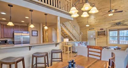 Secluded Alma Log Cabin | Hot Tub | Mountain View