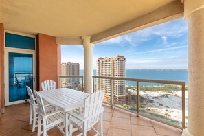 Signature Condo, 3 Bedrooms, Balcony, Beach View | Balcony - 3 Portofino 1707 (Pensacola Beach)