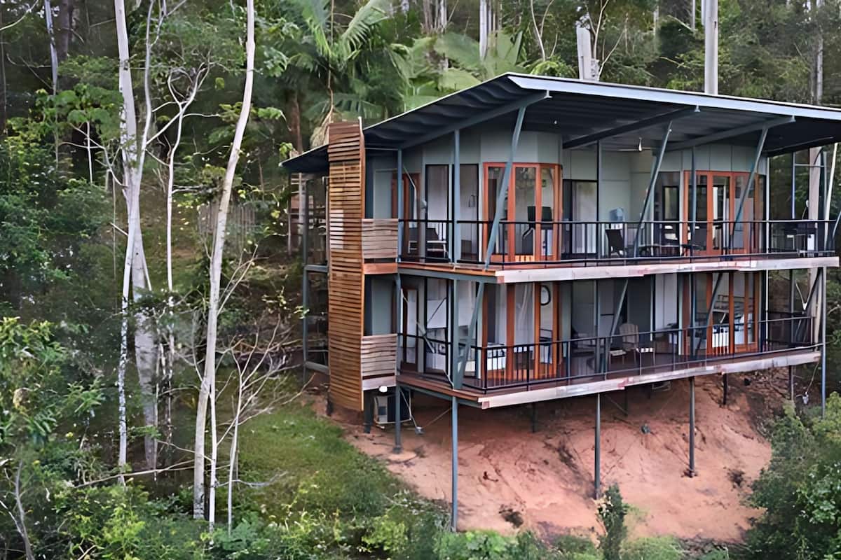 Chalet, 2 habitaciones, para fumadores, balcón | Entrada de la propiedad