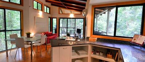 Chalet, 1 Bedroom, Smoking, Balcony | Living room