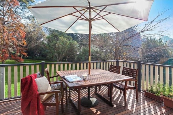 This is the most popular outdoor deck for our guests with massive backyard views