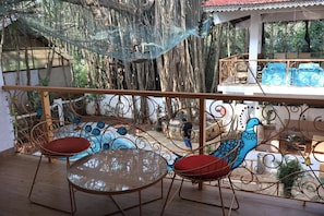 Deluxe Double Room, City View | Terrace/patio