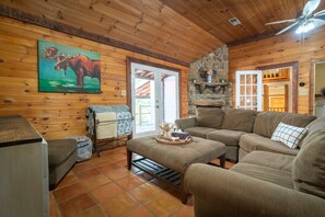 Smart TV, fireplace, video games