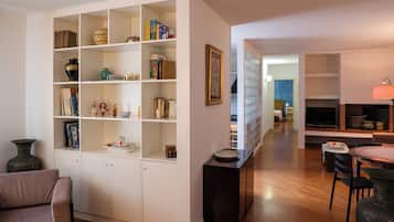 Appartement Deluxe, vue ville | Coin séjour