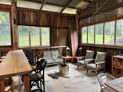 Creekside Rainforest Retreat, perfect for groups seeking a nature getaway.