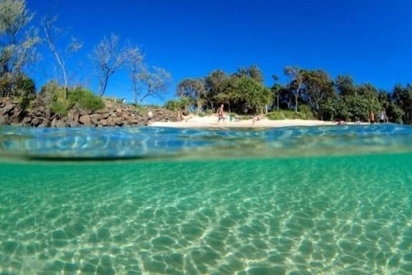Local beach area