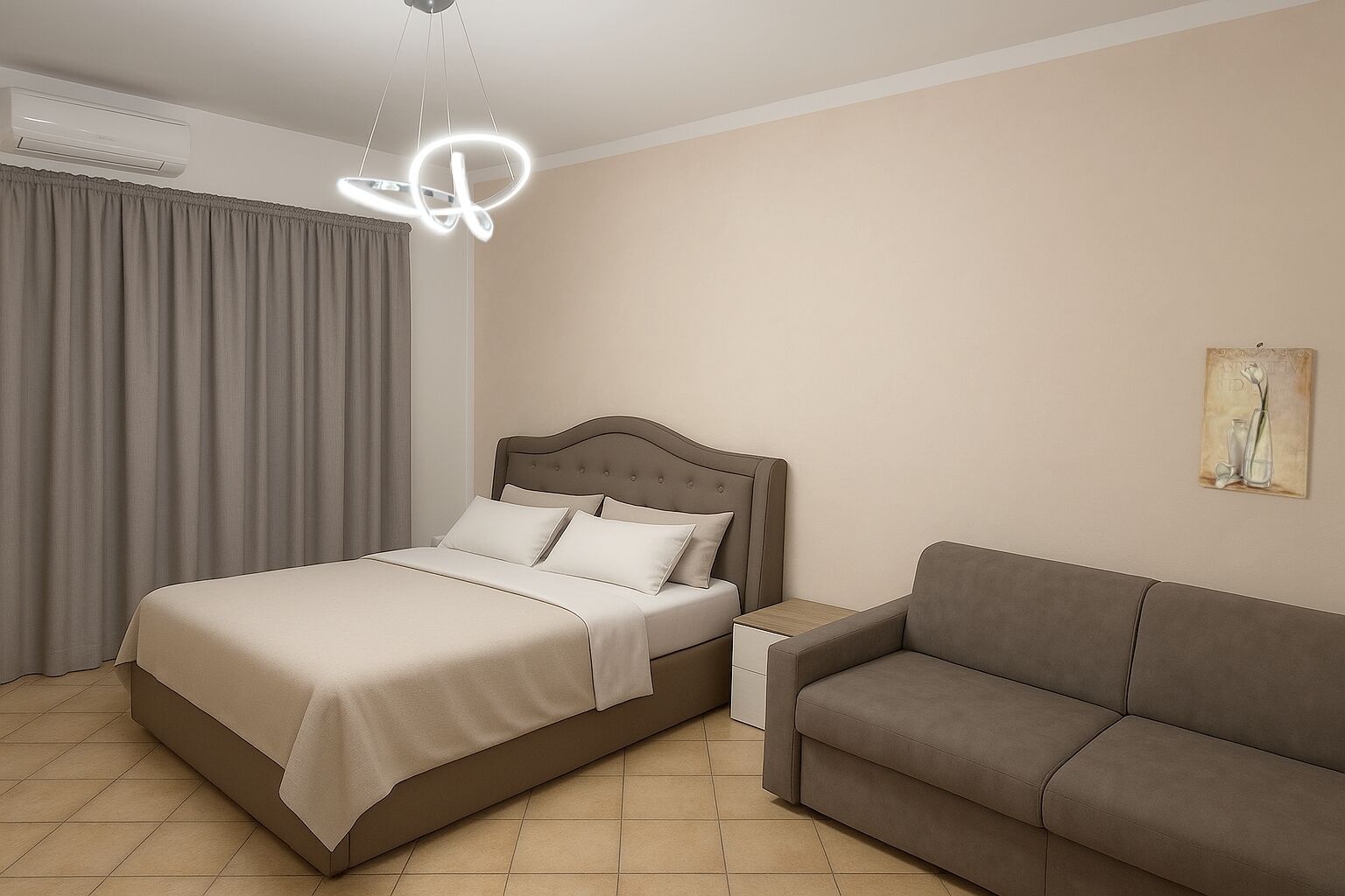 1 bedroom, iron/ironing board, free WiFi, bed sheets