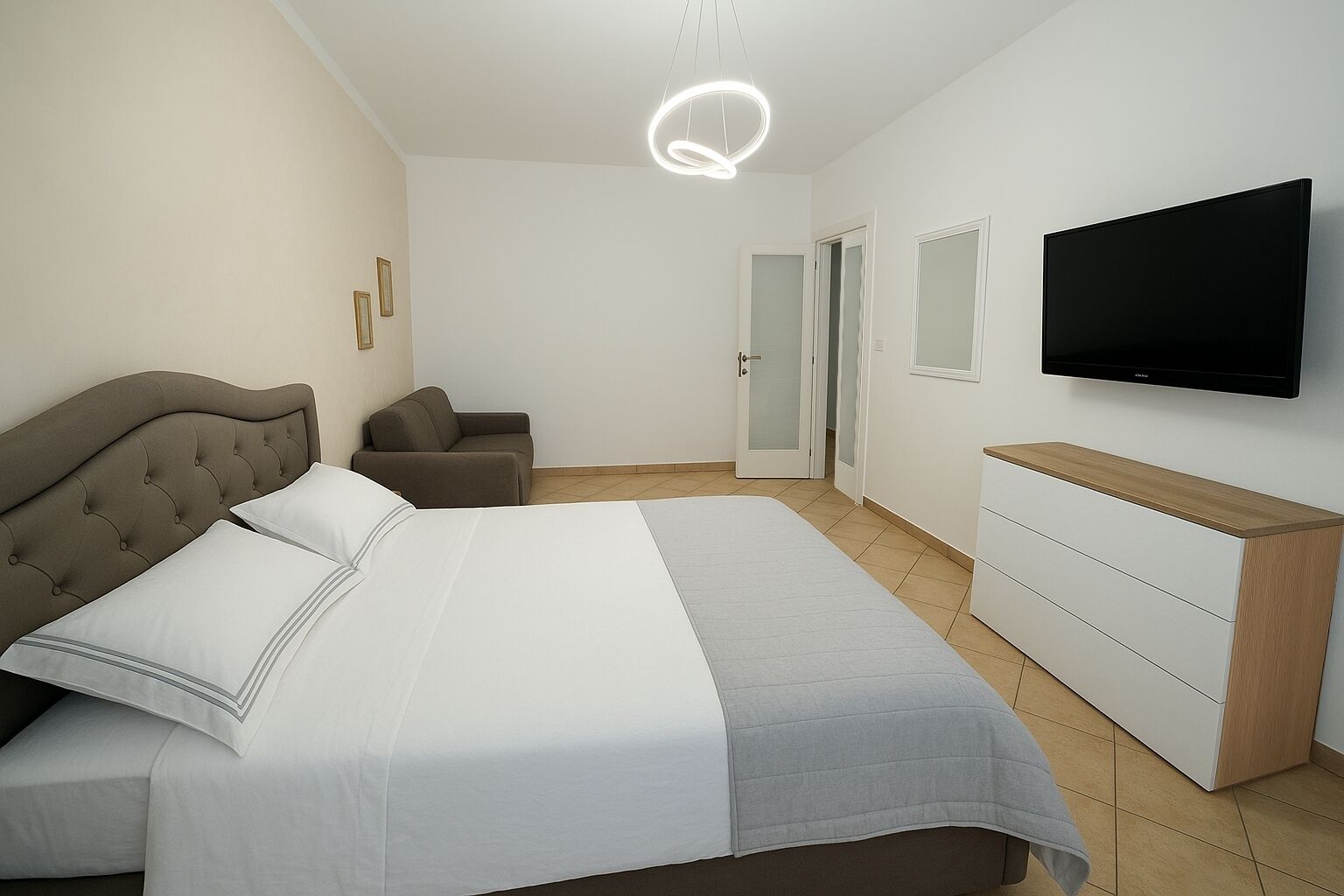 1 Schlafzimmer, Bügeleisen/Bügelbrett, kostenloses WLAN, Bettwäsche