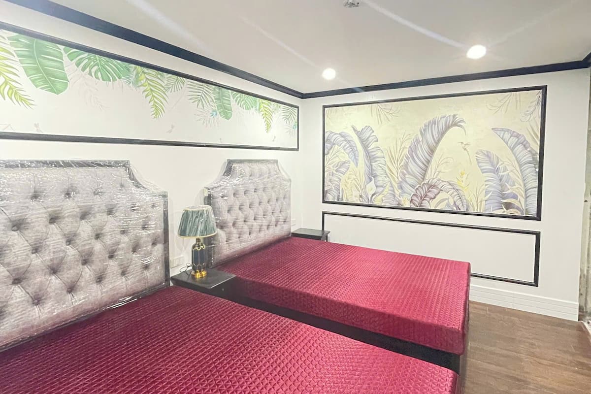 Deluxe-Vierbettzimmer | Italienische Bettbezüge von Frette, hochwertige Bettwaren