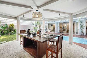 Villa, 3 Bedrooms, Pool View | Dining room - Ombak Villa by Kozystay - Canggu (Canggu)