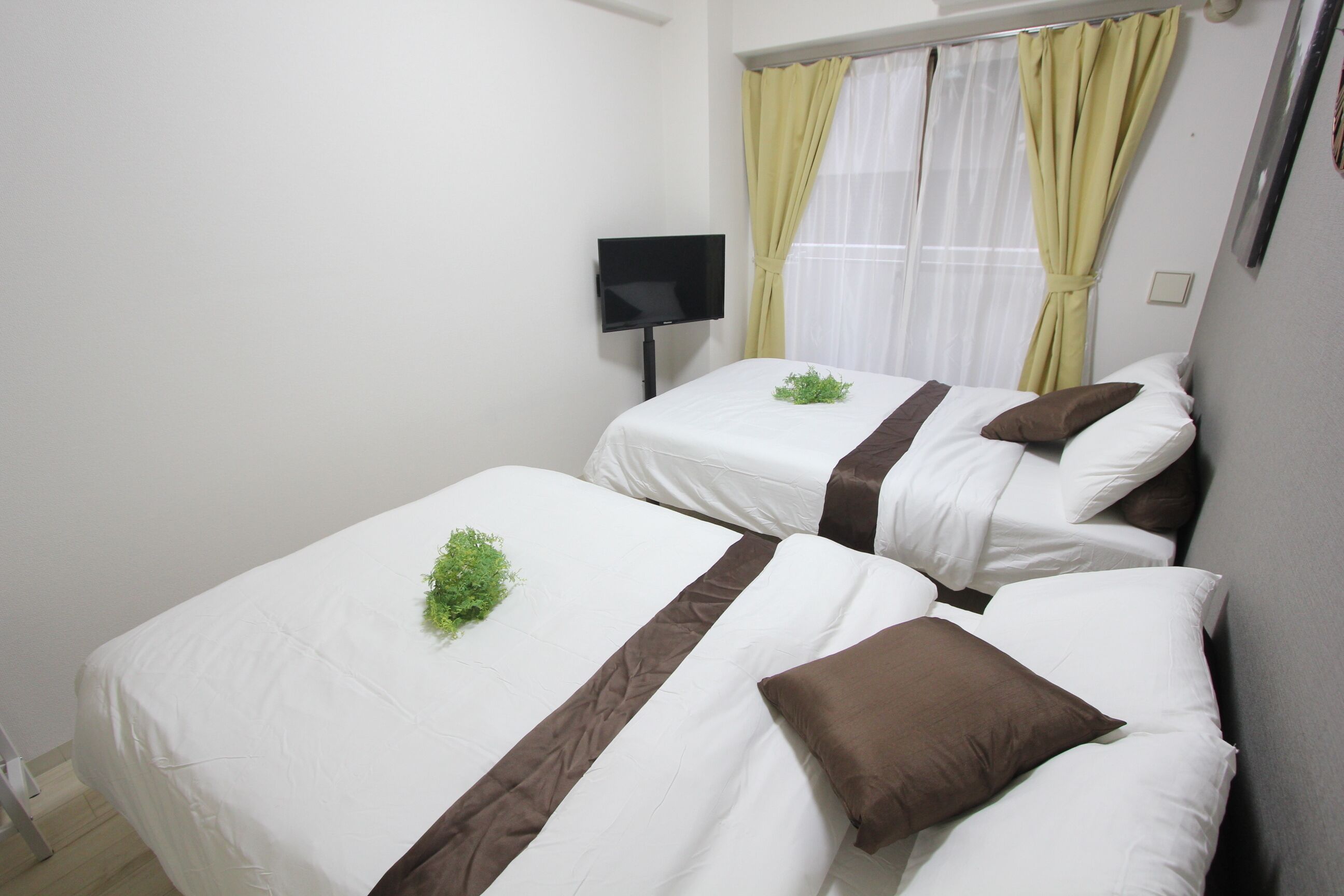 1 間睡房、床單