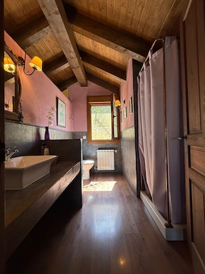 Shower, hair dryer, bidet, towels - LOS RELOJES HOUSE (La Adrada)