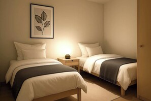 3 عدّة غرف نوم ومكواة/لوح كي وواي فاي وملاءات أسرّة