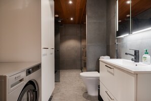 Hair dryer, towels