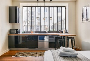 1 makuuhuone, silitysrauta/-lauta, Wi-Fi, vuodevaatteet