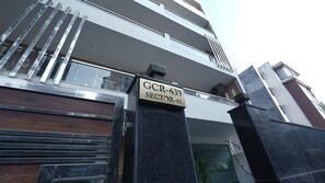 Voorkant van accommodatie