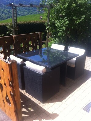 Terrace/patio - Cozy Samoëns apartment for 3 people - Wifi included (Samoëns)