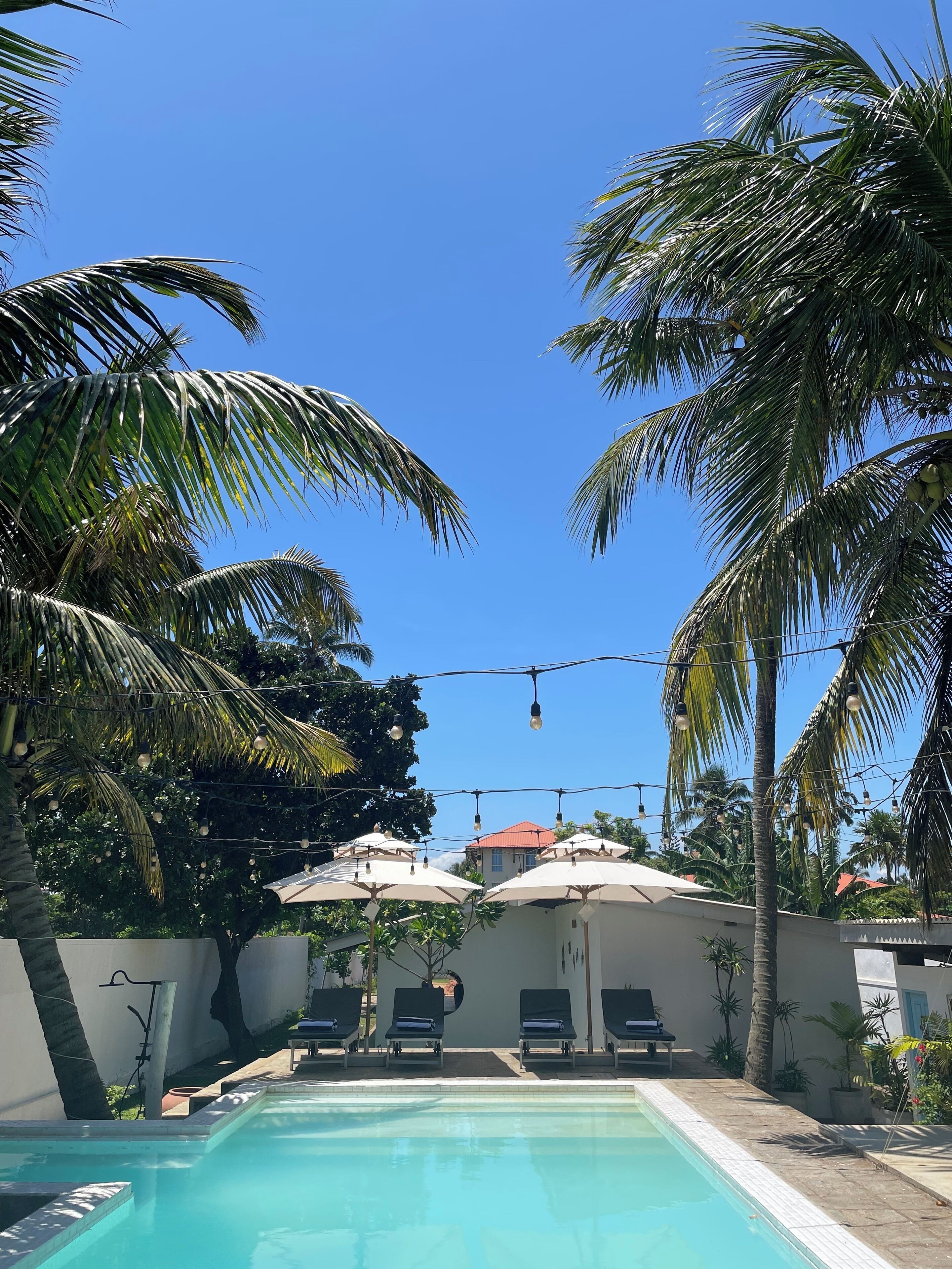 10 座室外游泳池