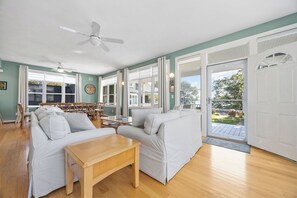 TV, ping pong - BRAND NEW LISTING! Spacious 5BD Beachfront Retreat--Central A/C, Outdoor Shower, Right on Onset Beach (Onset)